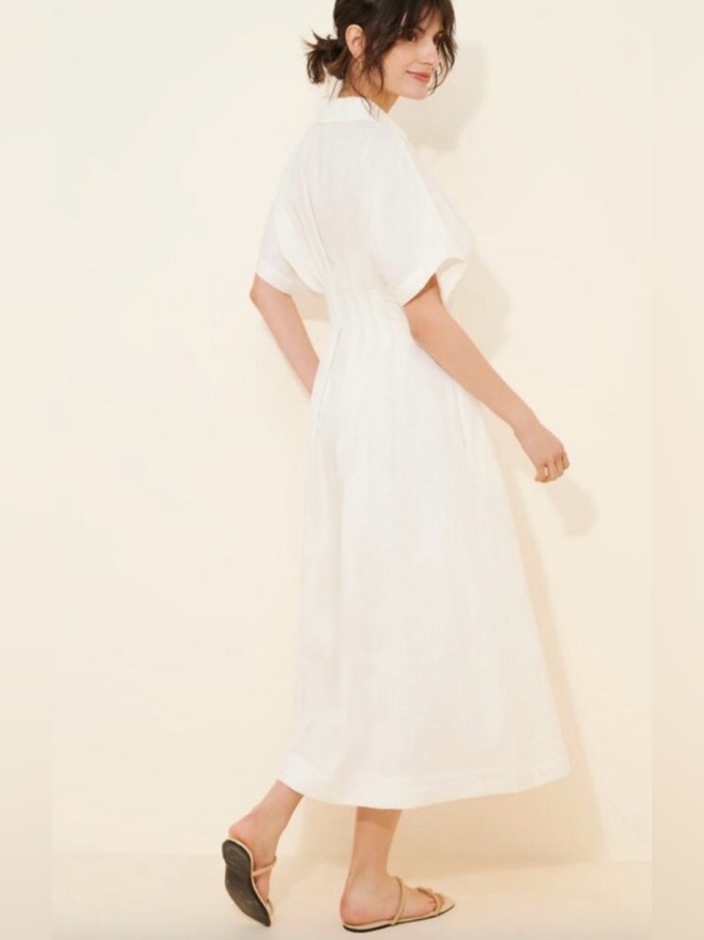 Anthropologie x Exquise Tobie Linen Maxi Dress Size Small NWT - Picture 2 of 16